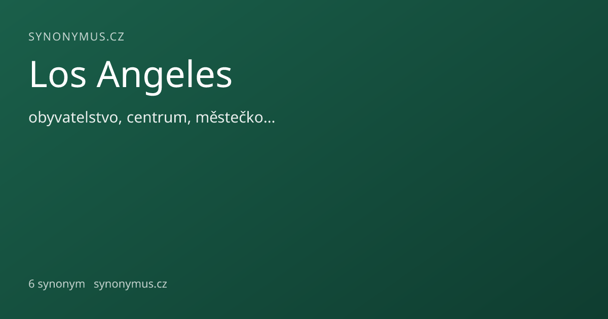 Náhled odkazu: Los Angeles