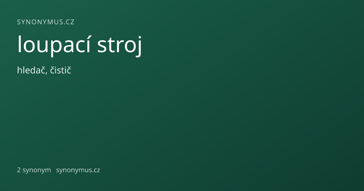 Náhled odkazu: loupací stroj