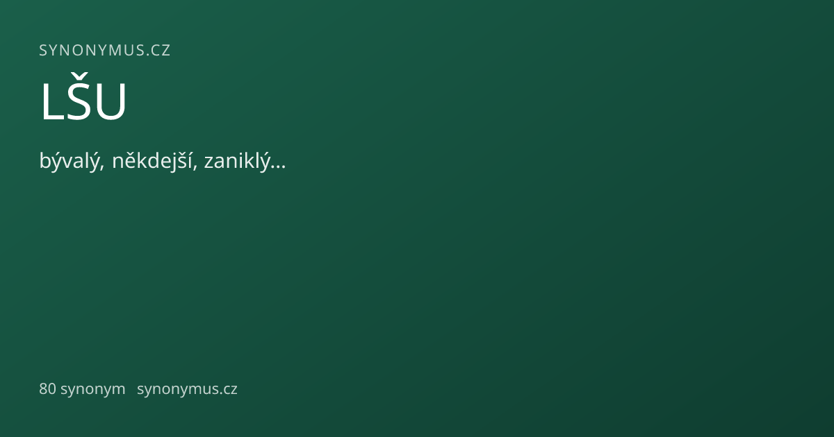 Náhled odkazu: LŠU