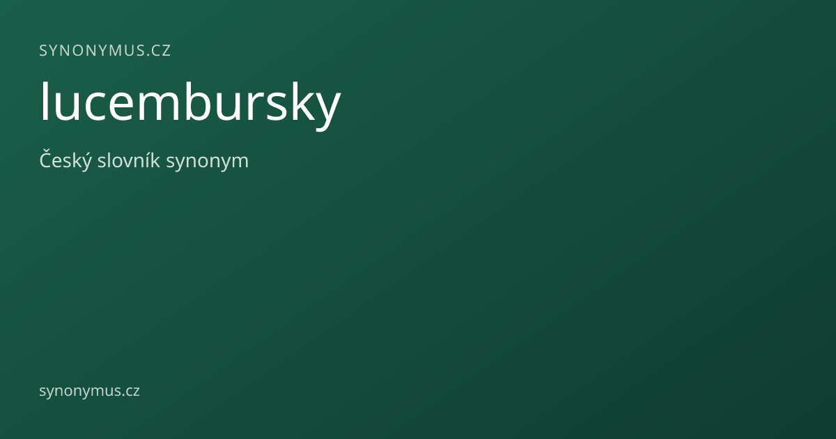 Náhled odkazu: lucembursky