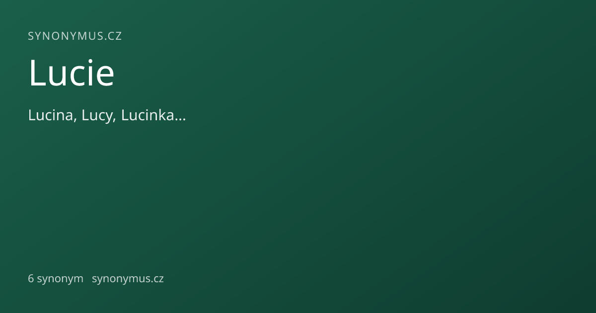 Náhled odkazu: Lucie