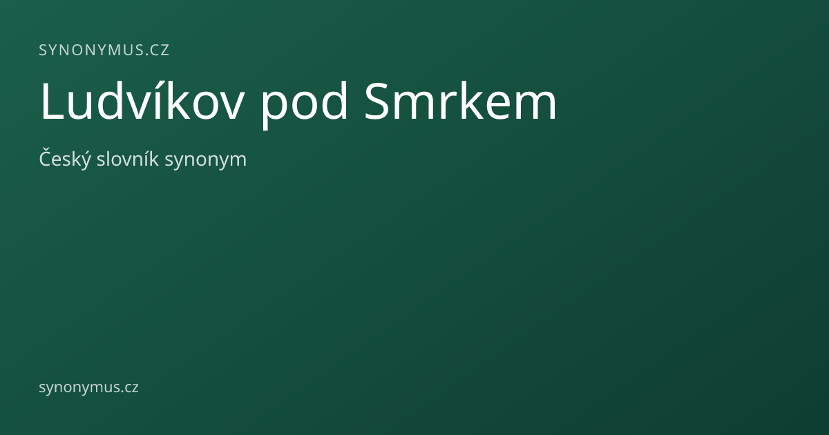 Náhled odkazu: Ludvíkov pod Smrkem