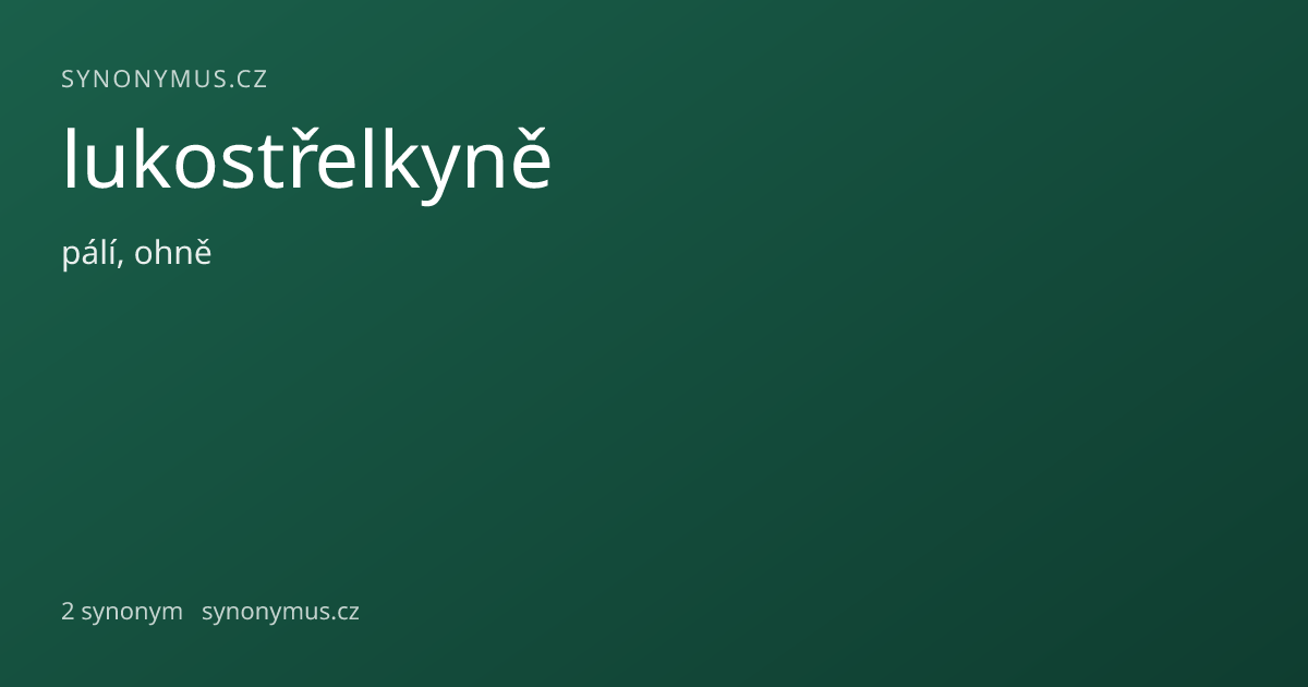 Náhled odkazu: lukostřelkyně