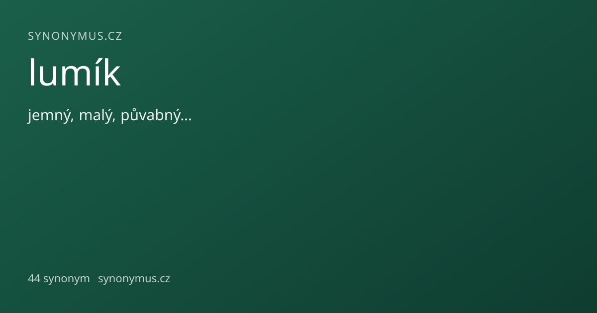 Náhled odkazu: lumík