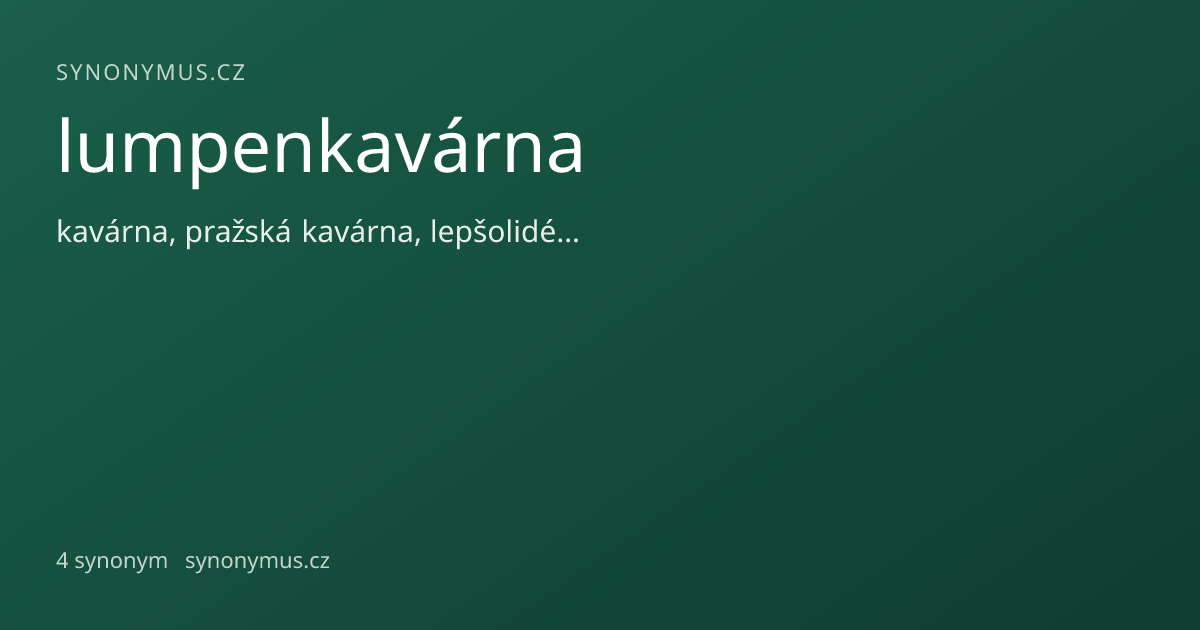 Náhled odkazu: lumpenkavárna