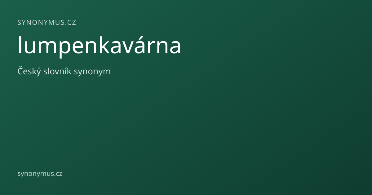 Náhled odkazu: lumpenkavárna