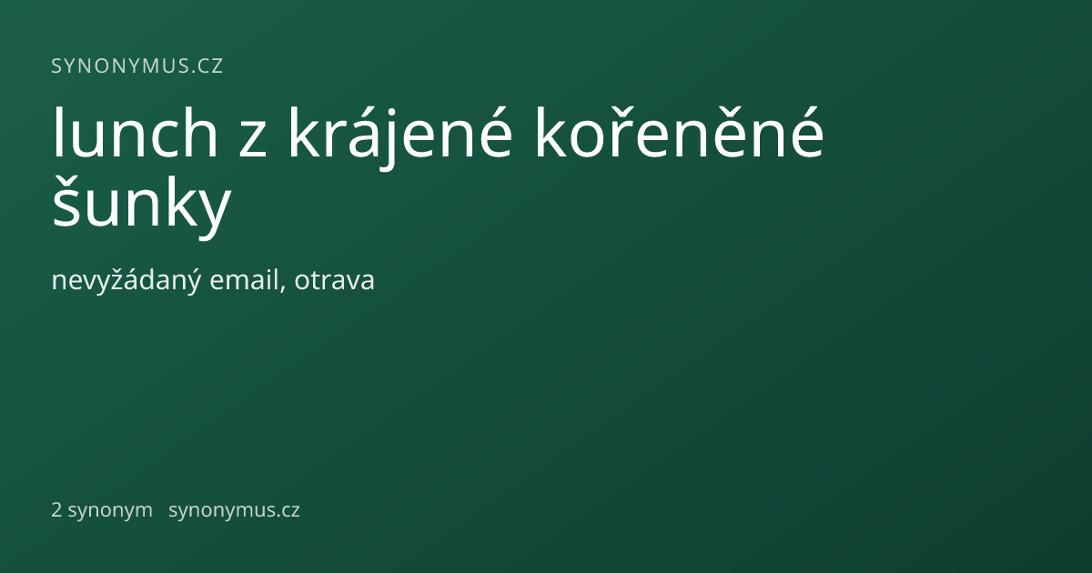 Náhled odkazu: lunch z krájené kořeněné šunky