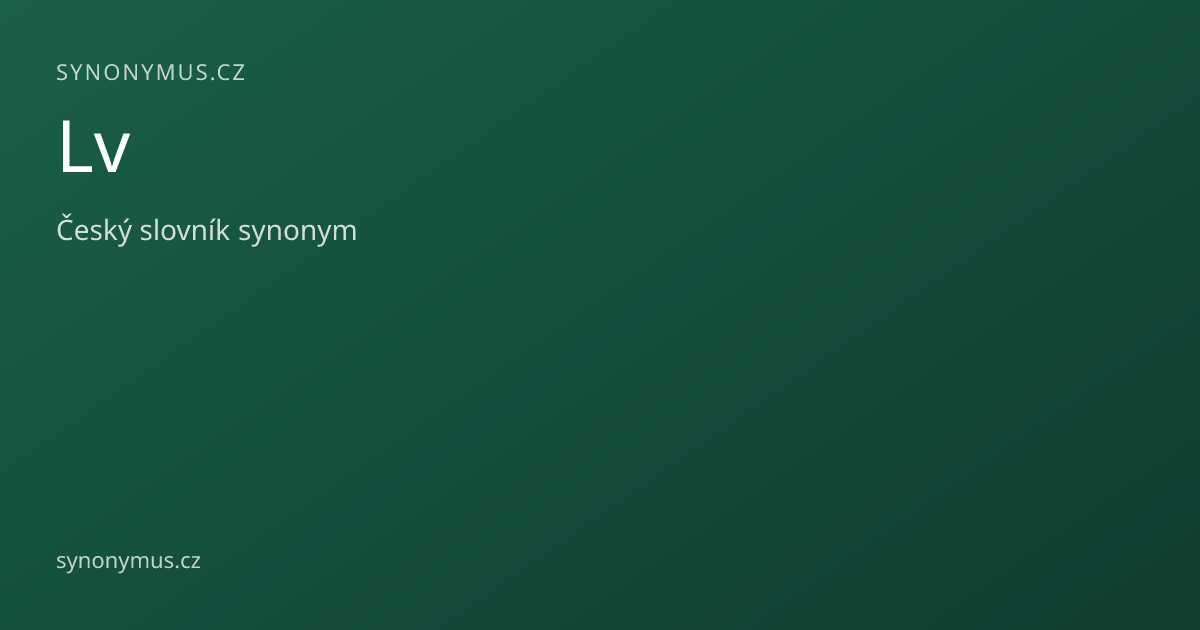 Náhled odkazu: Lv