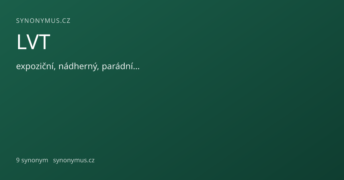 Náhled odkazu: LVT