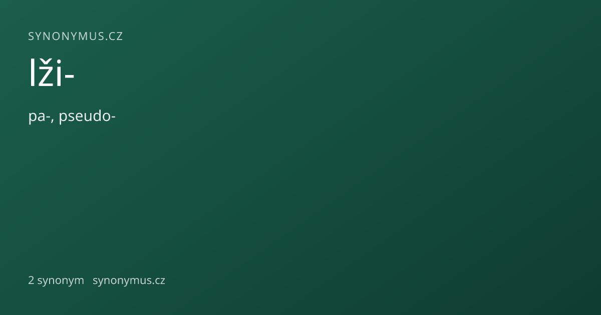 Náhled odkazu: lži-