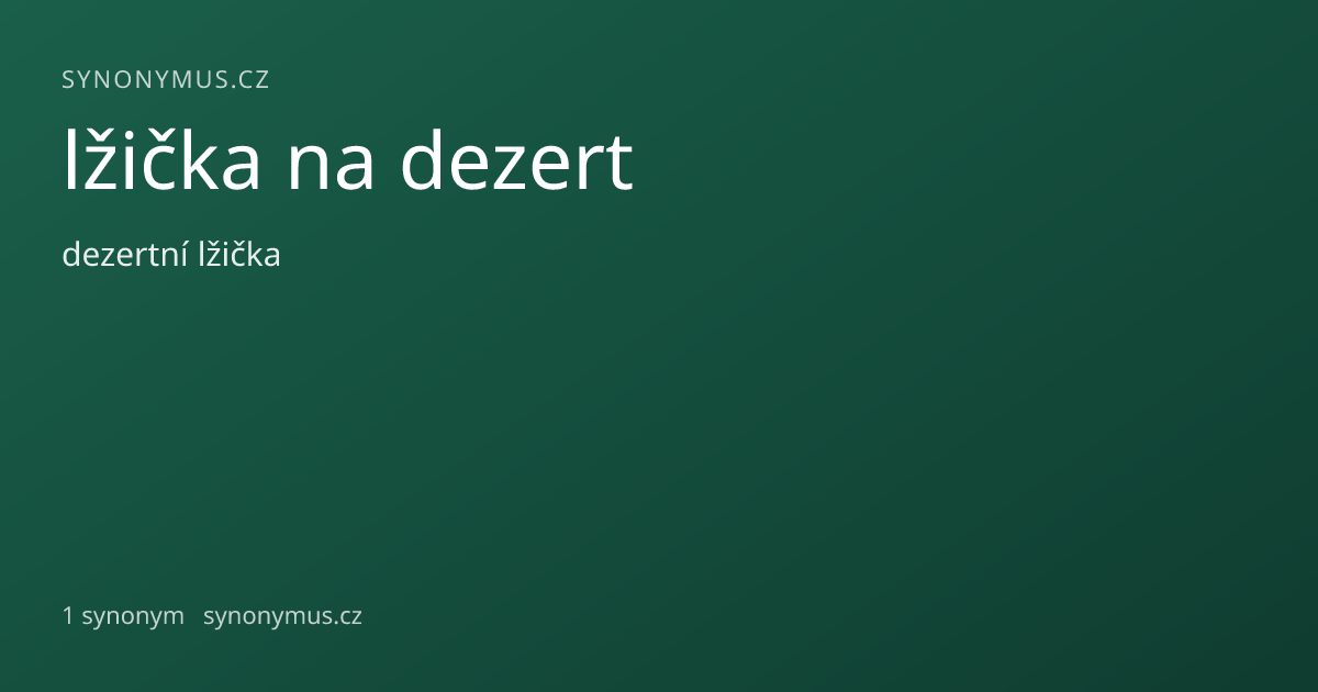 Náhled odkazu: lžička na dezert