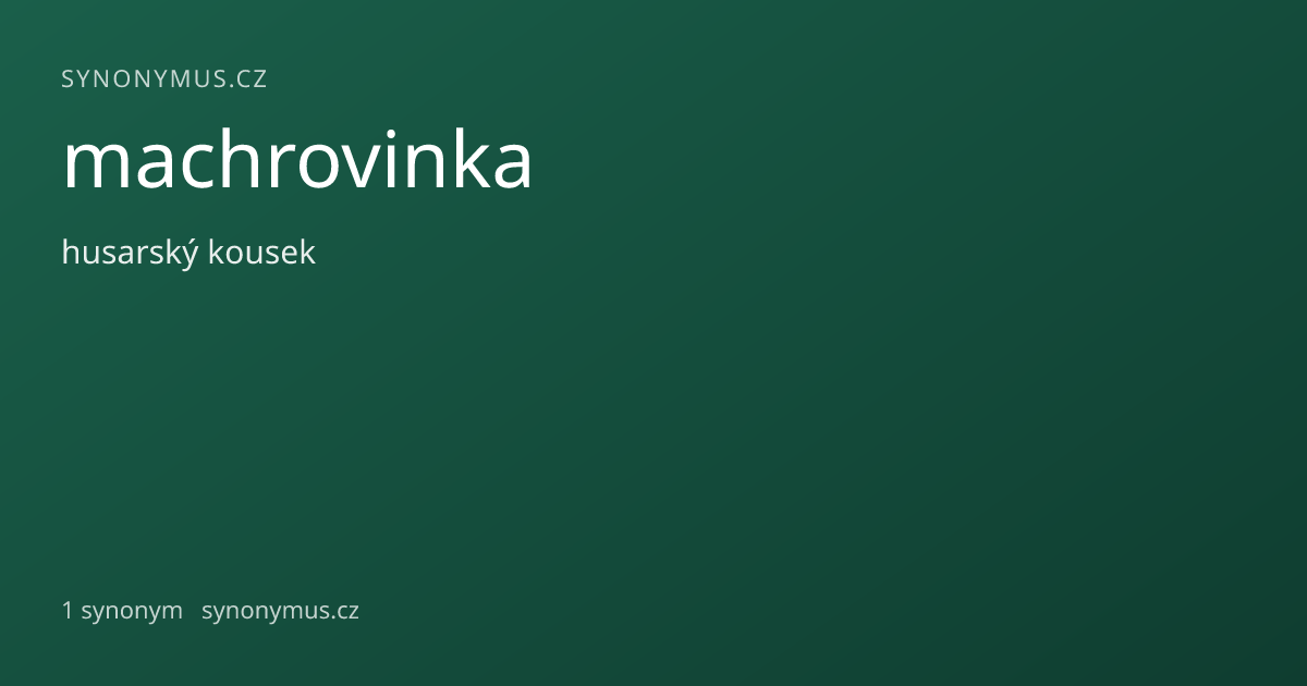 Náhled odkazu: machrovinka