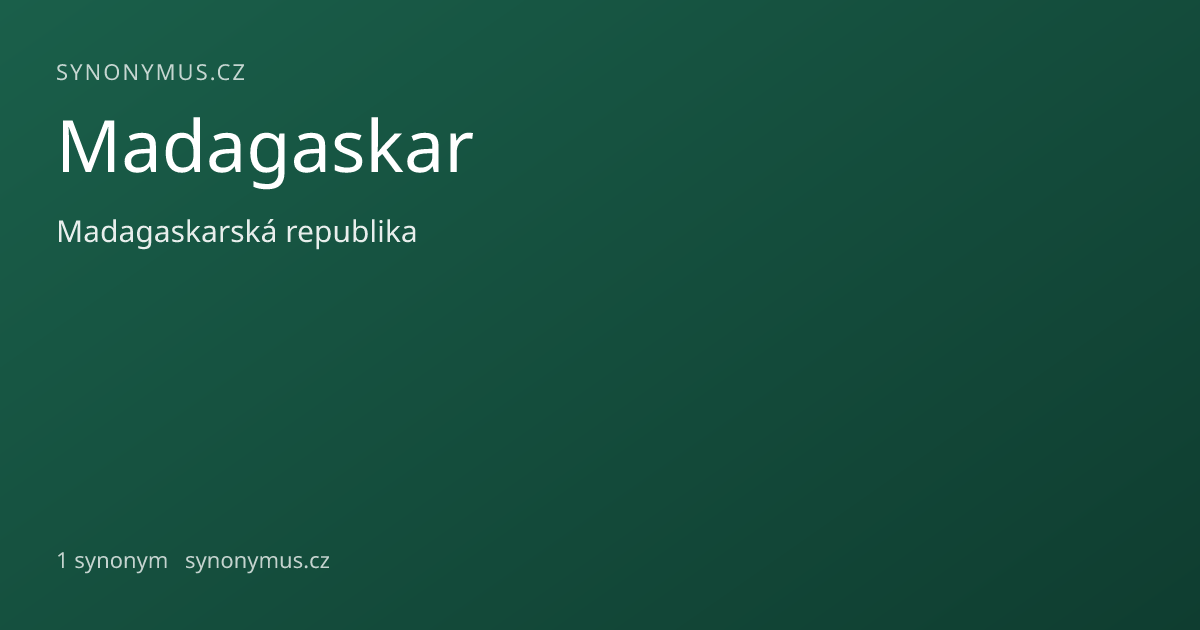 Náhled odkazu: Madagaskar