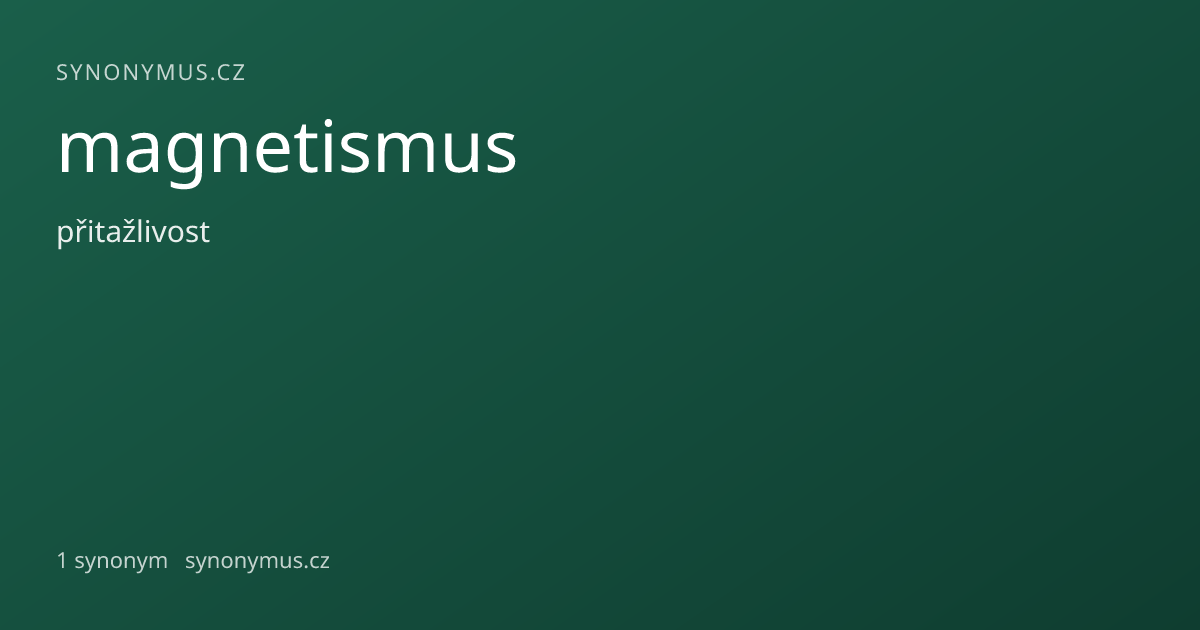 Náhled odkazu: magnetismus