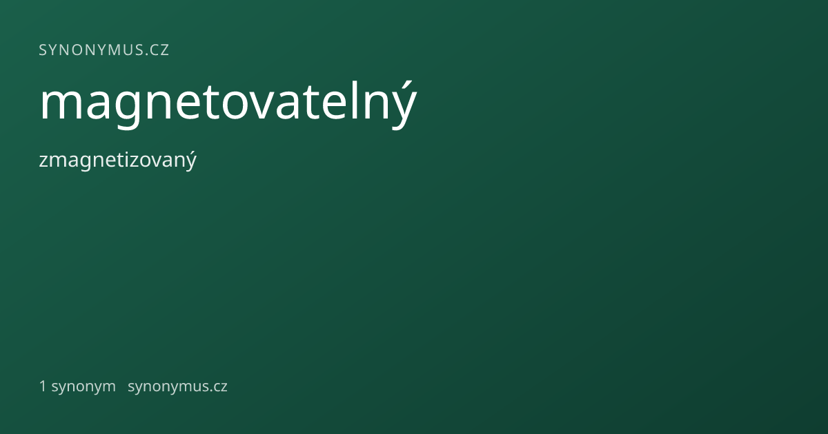 Náhled odkazu: magnetovatelný