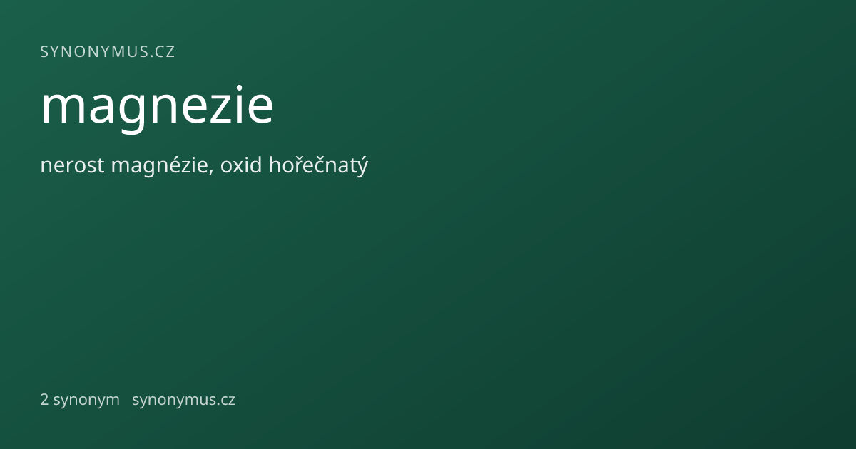 Náhled odkazu: magnezie