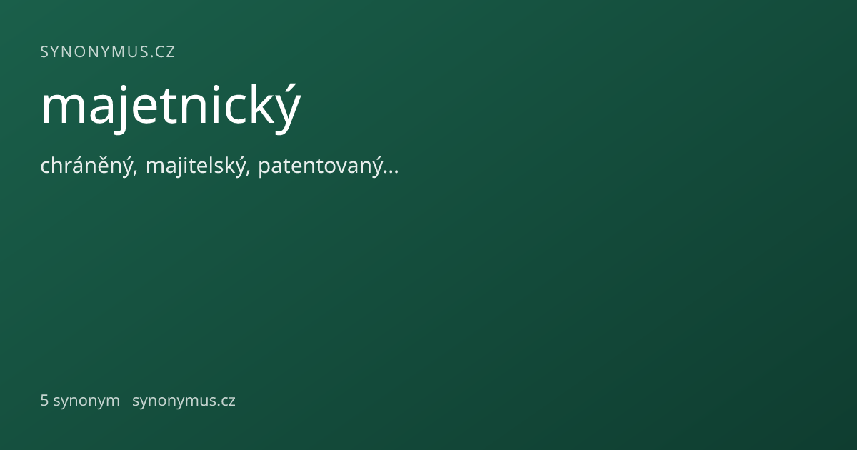 Náhled odkazu: majetnický