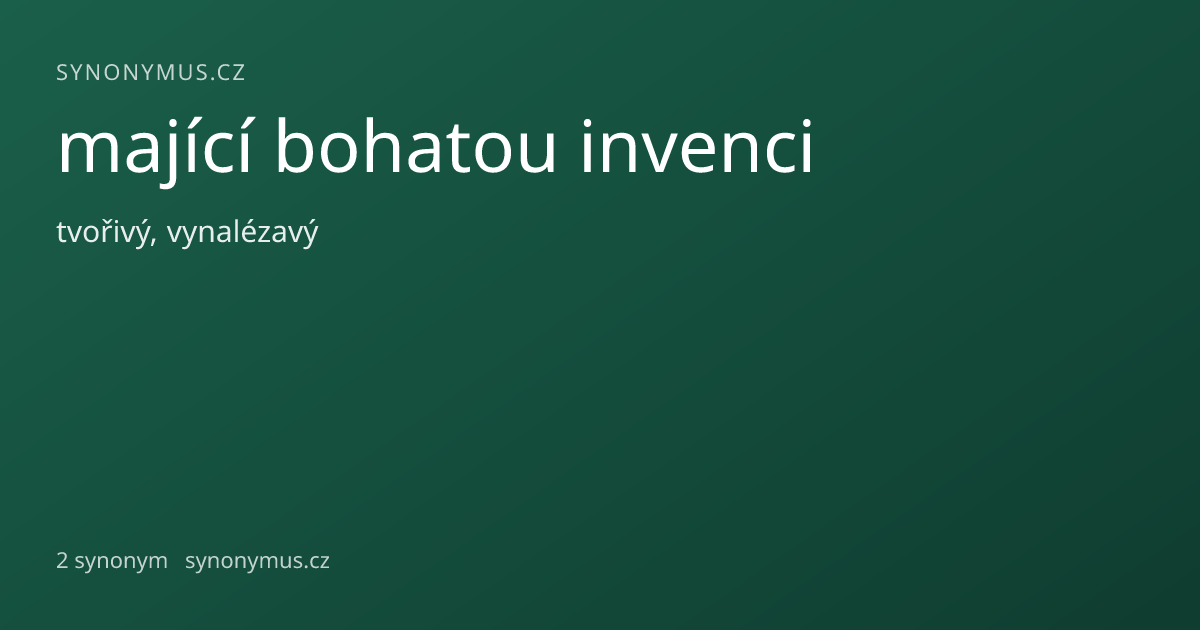Náhled odkazu: mající bohatou invenci