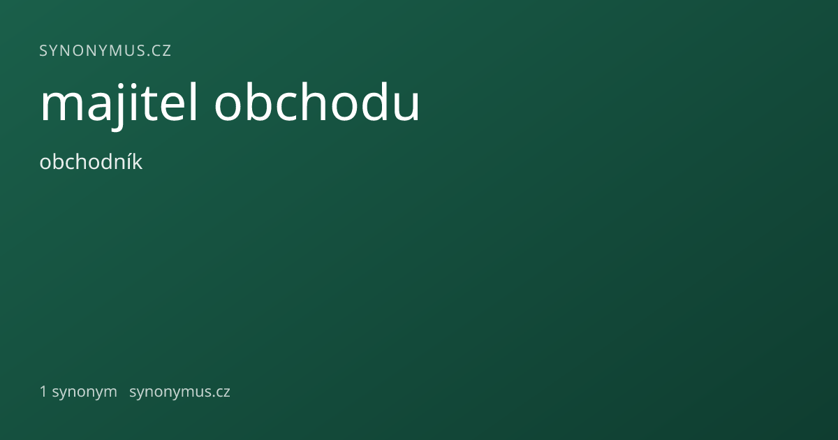 Náhled odkazu: majitel obchodu