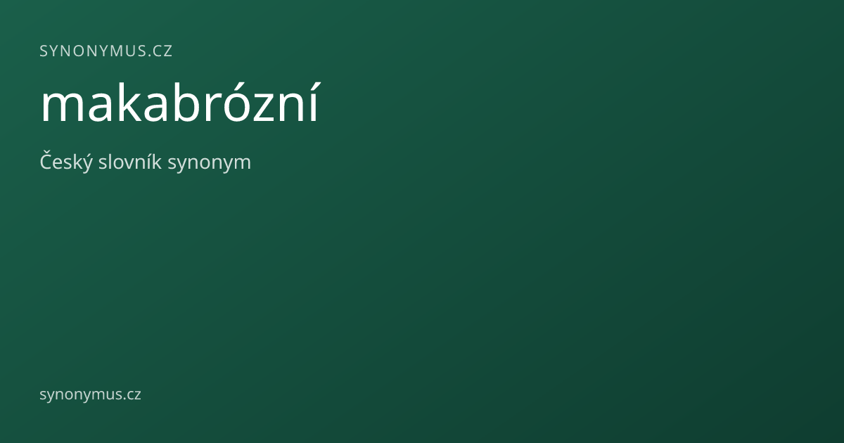 Náhled odkazu: makabrózní
