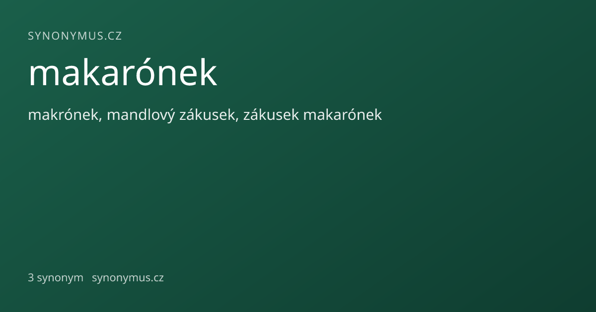 Náhled odkazu: makarónek