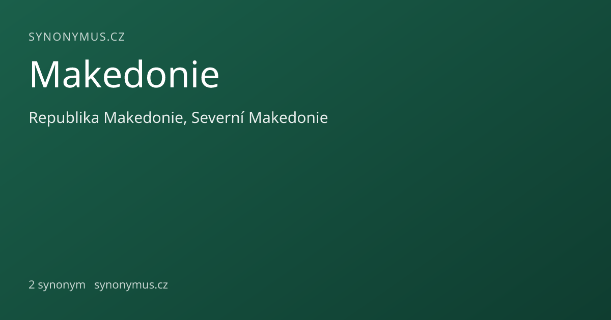 Náhled odkazu: Makedonie