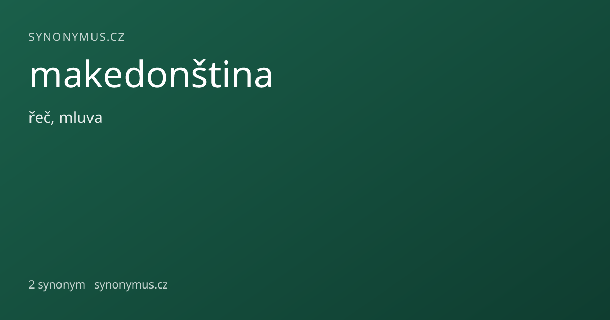 Náhled odkazu: makedonština