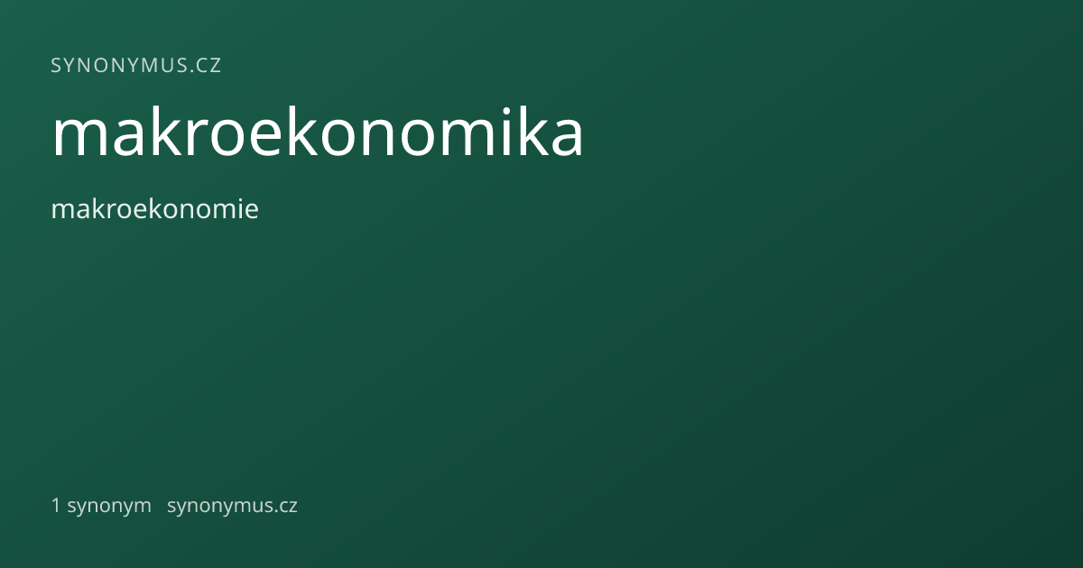 Náhled odkazu: makroekonomika