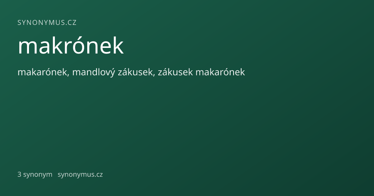 Náhled odkazu: makrónek