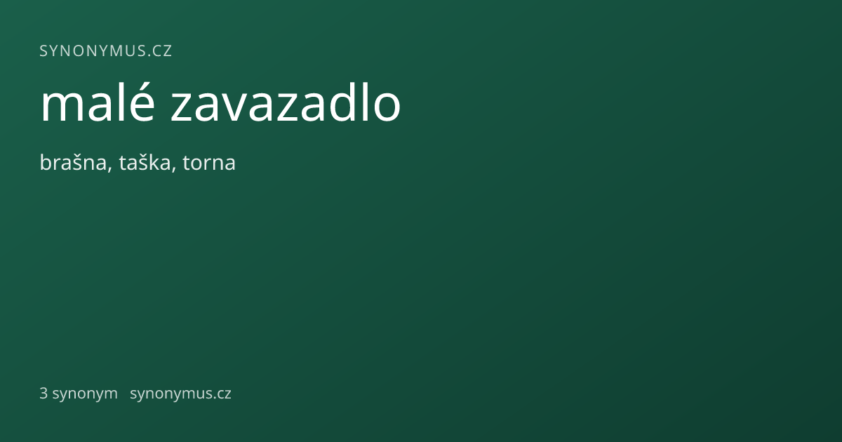 Náhled odkazu: malé zavazadlo