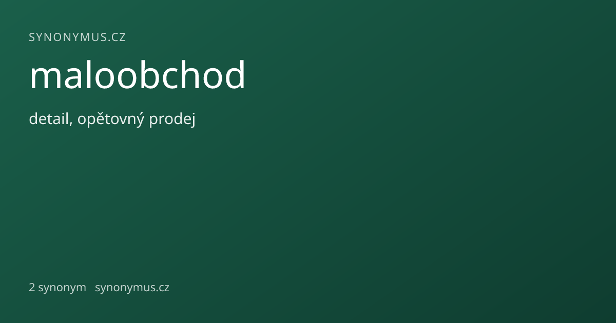 Náhled odkazu: maloobchod