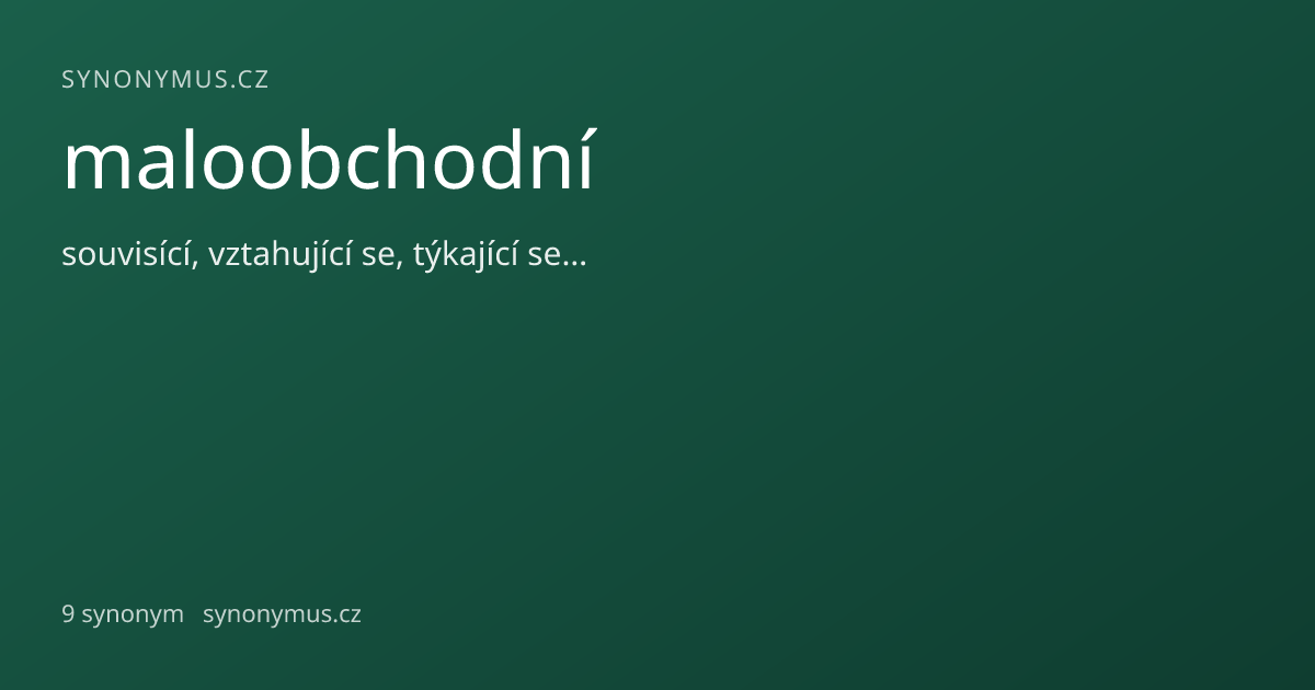 Náhled odkazu: maloobchodní