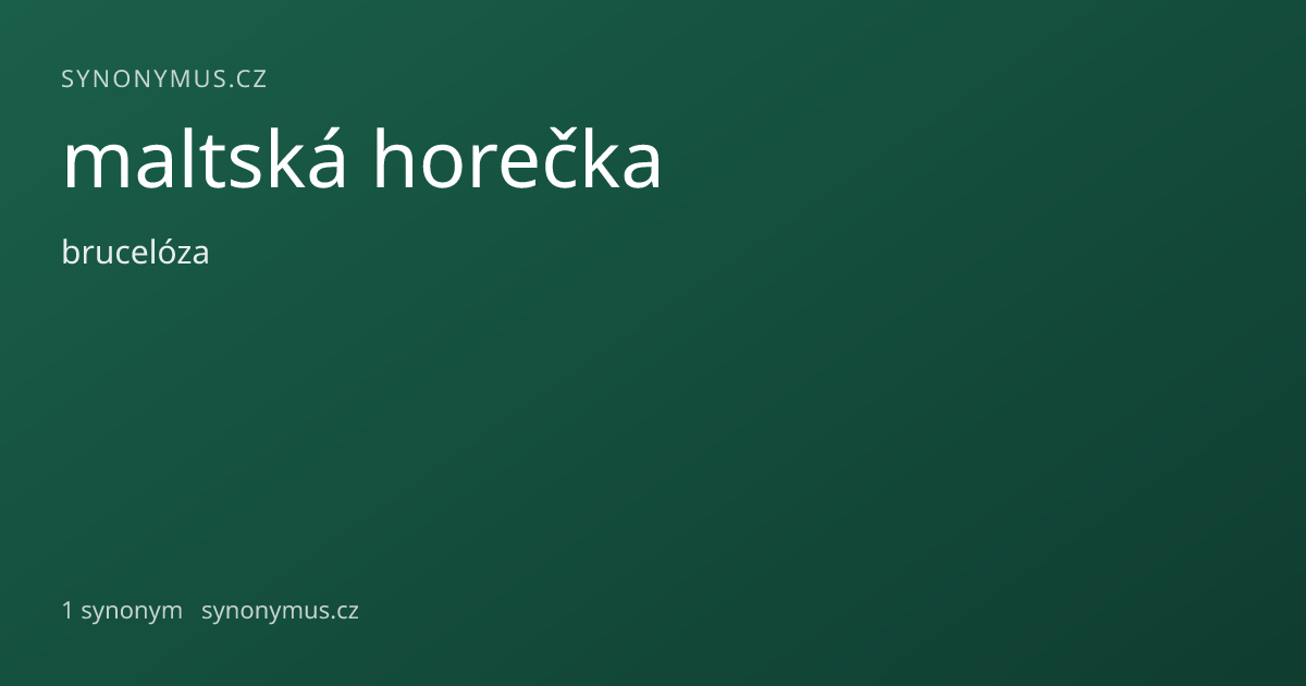 Náhled odkazu: maltská horečka