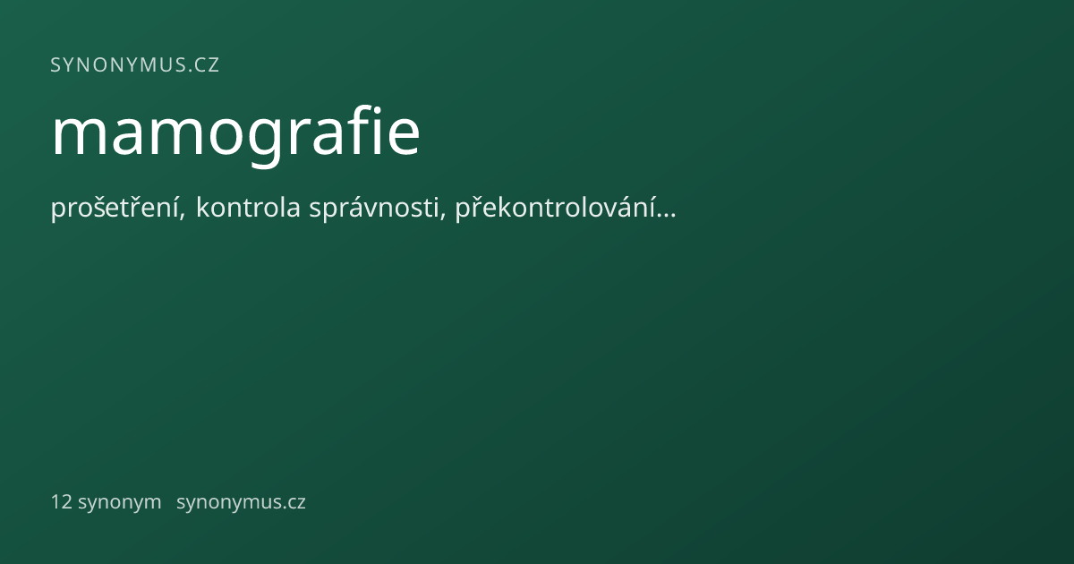 Náhled odkazu: mamografie