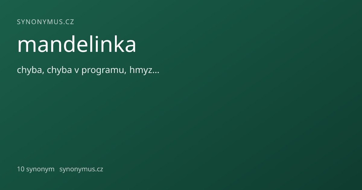 Náhled odkazu: mandelinka