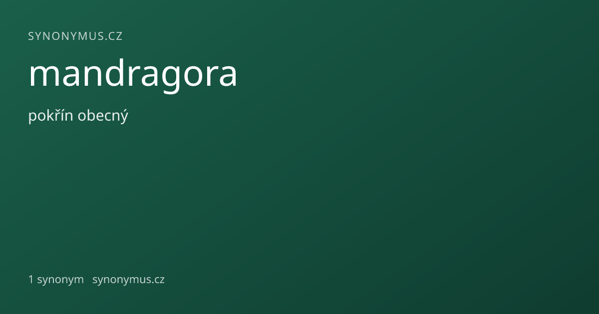 Náhled odkazu: mandragora
