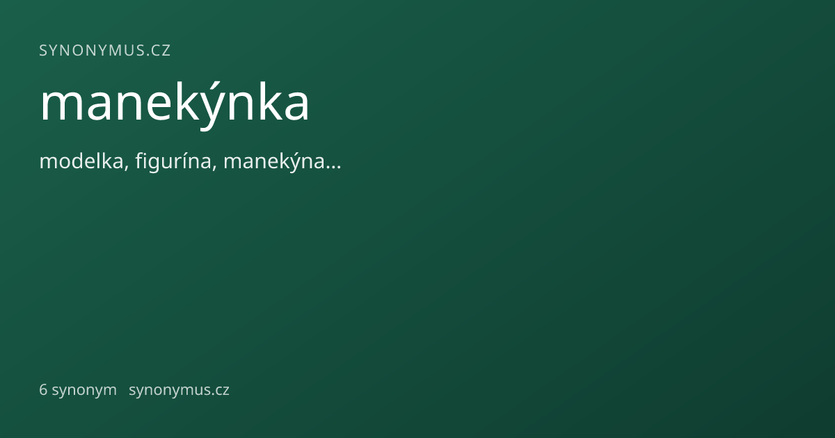 Náhled odkazu: manekýnka