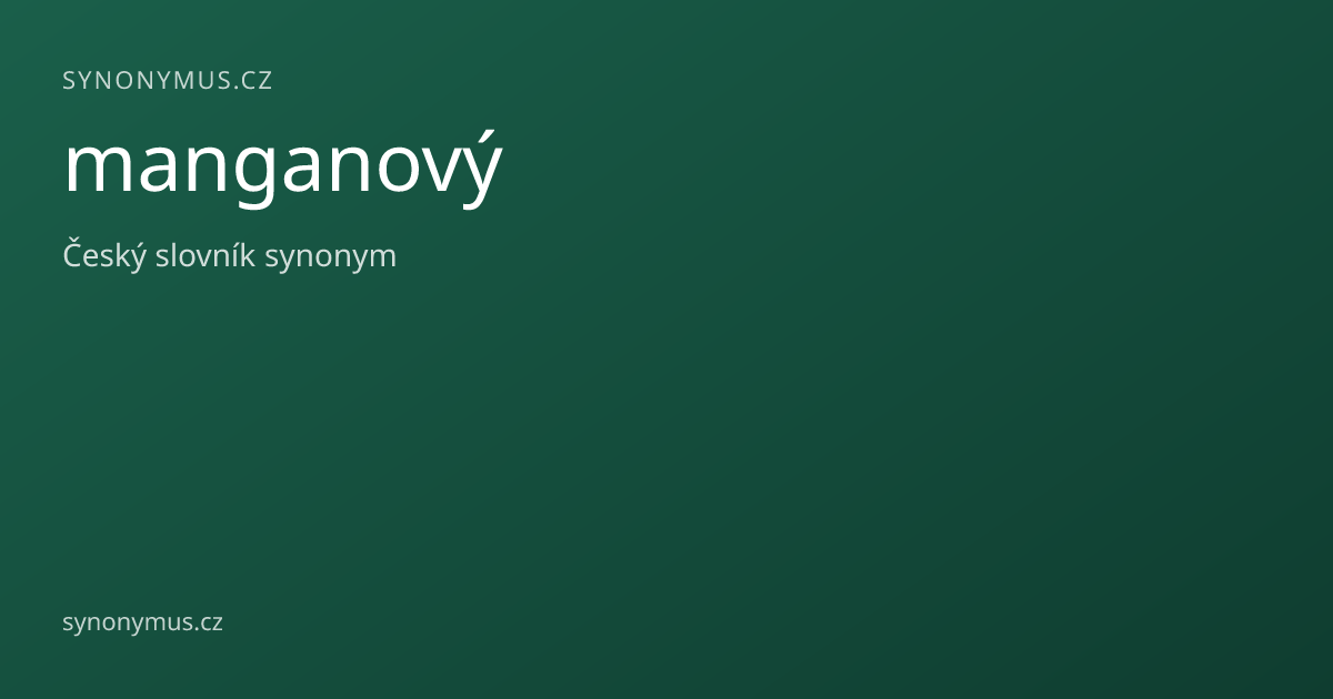 Náhled odkazu: manganový
