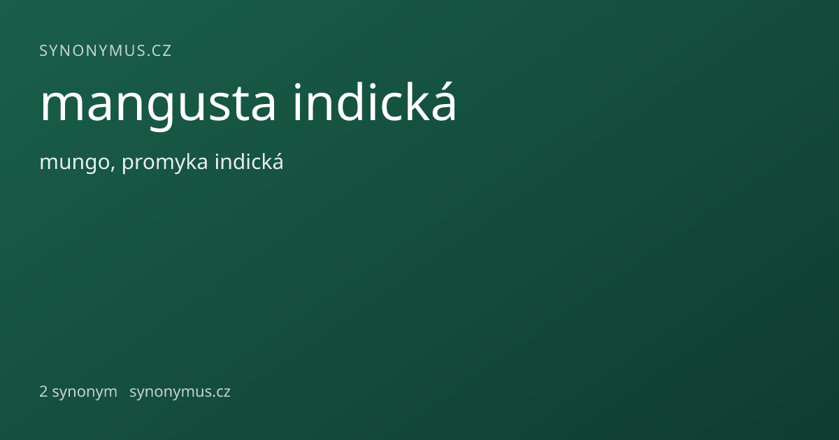 Náhled odkazu: mangusta indická