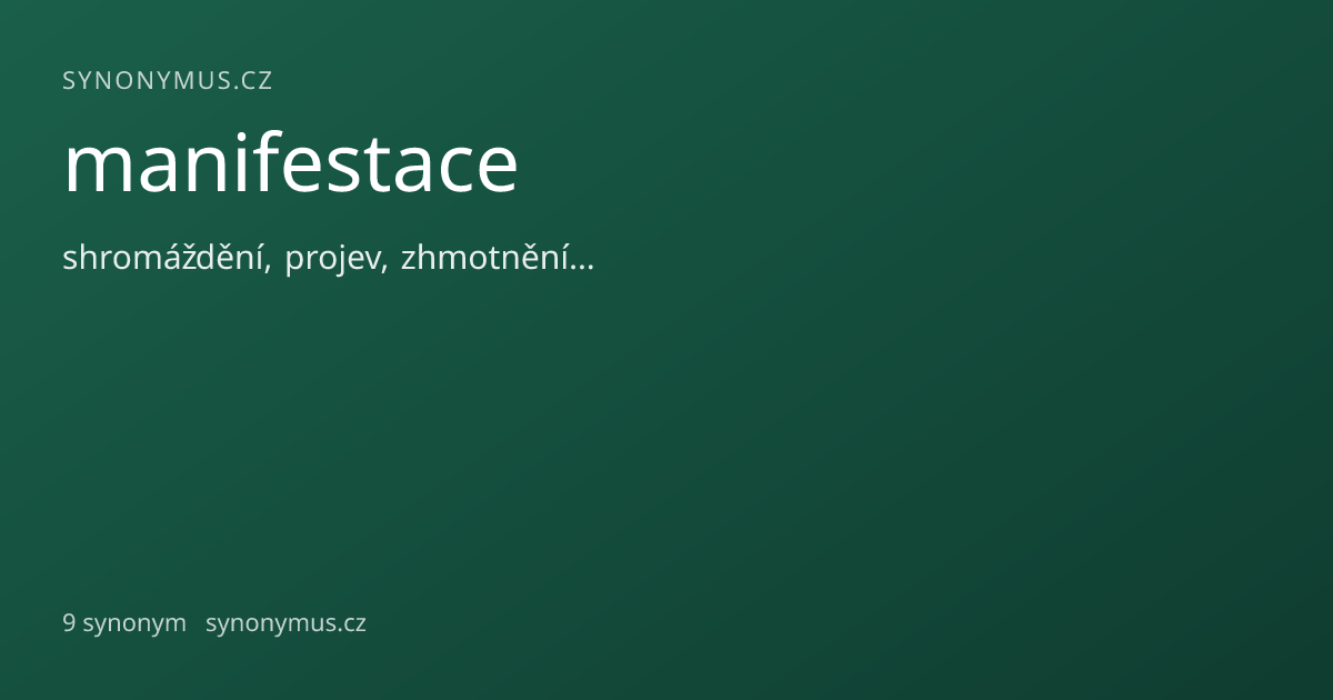 Náhled odkazu: manifestace
