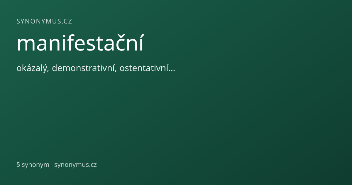 Náhled odkazu: manifestační