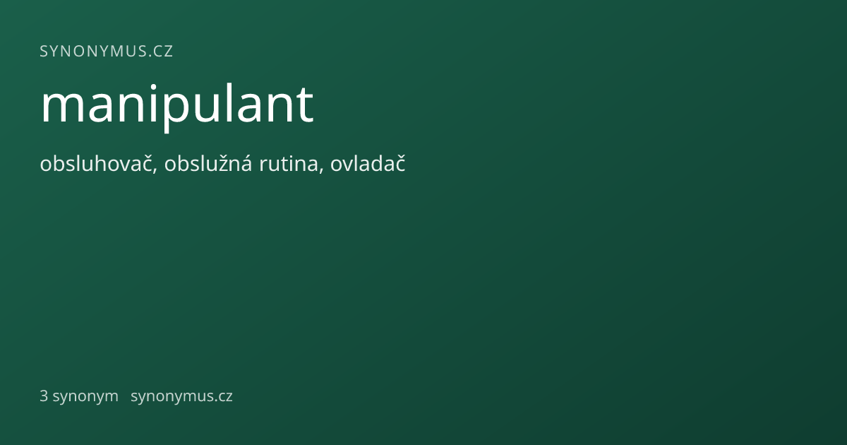 Náhled odkazu: manipulant