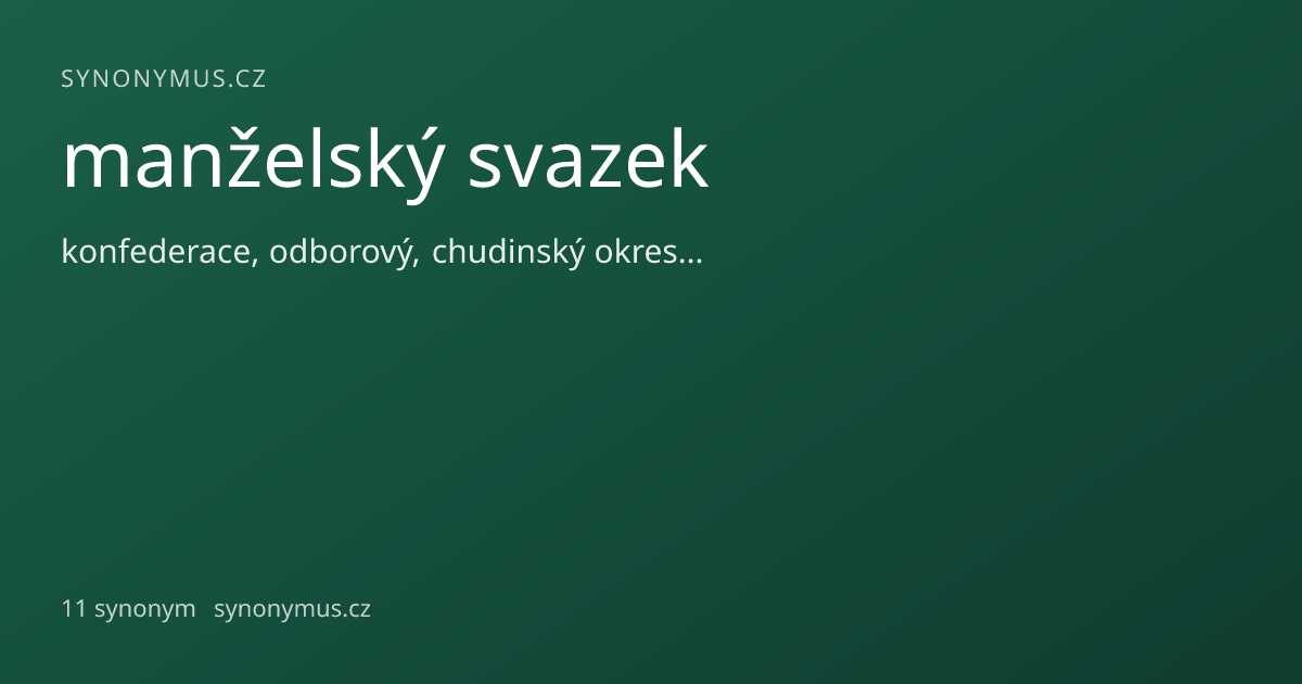 Náhled odkazu: manželský svazek