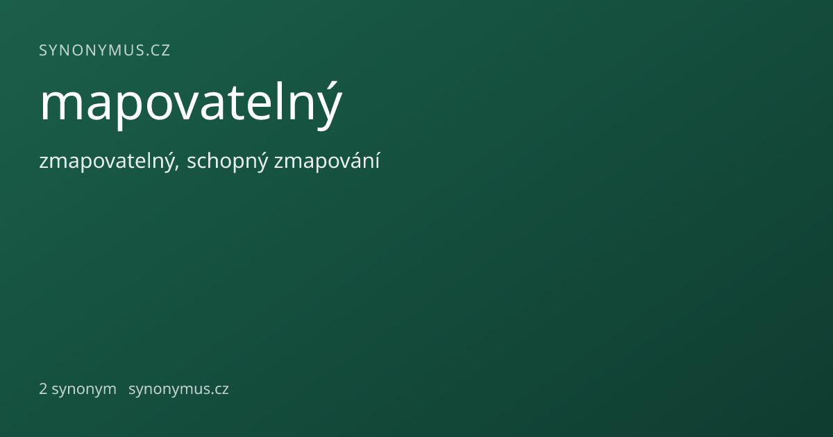 Náhled odkazu: mapovatelný