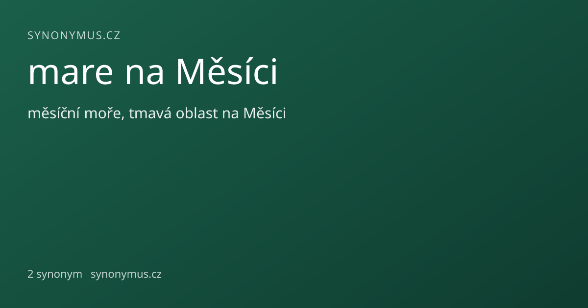 Náhled odkazu: mare na Měsíci