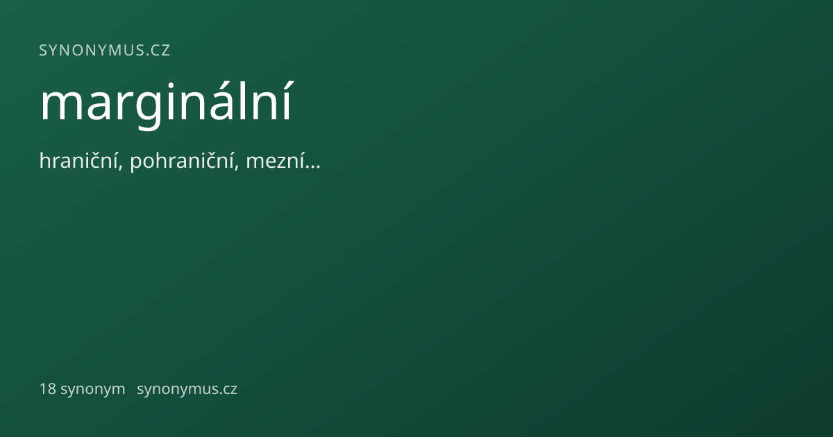 Náhled odkazu: marginální