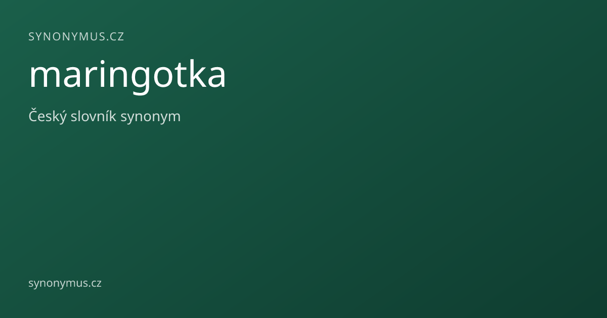 Náhled odkazu: maringotka
