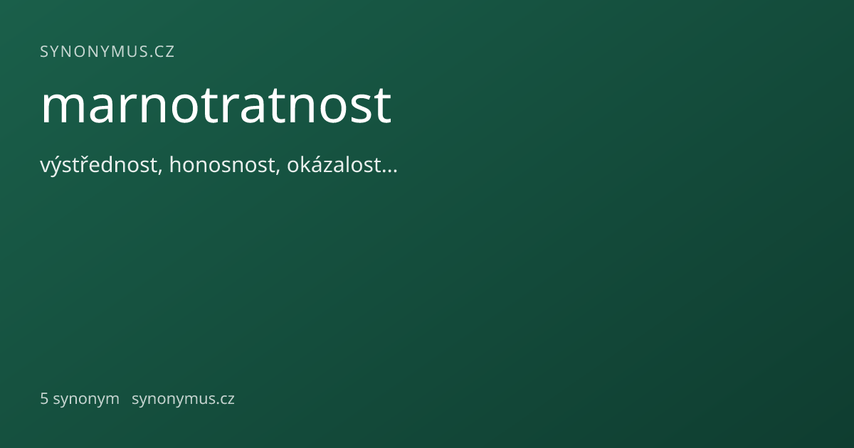 Náhled odkazu: marnotratnost