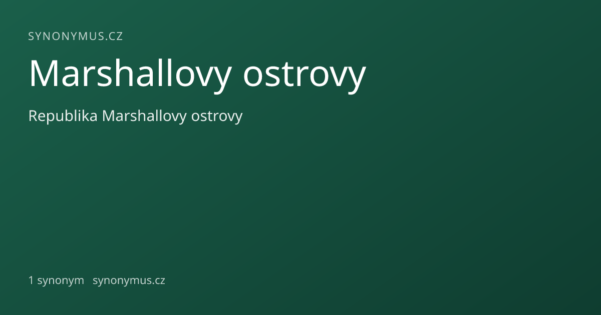 Náhled odkazu: Marshallovy ostrovy