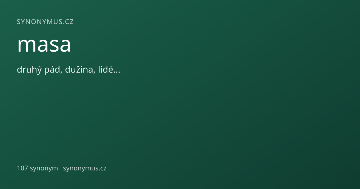 Náhled odkazu: masa